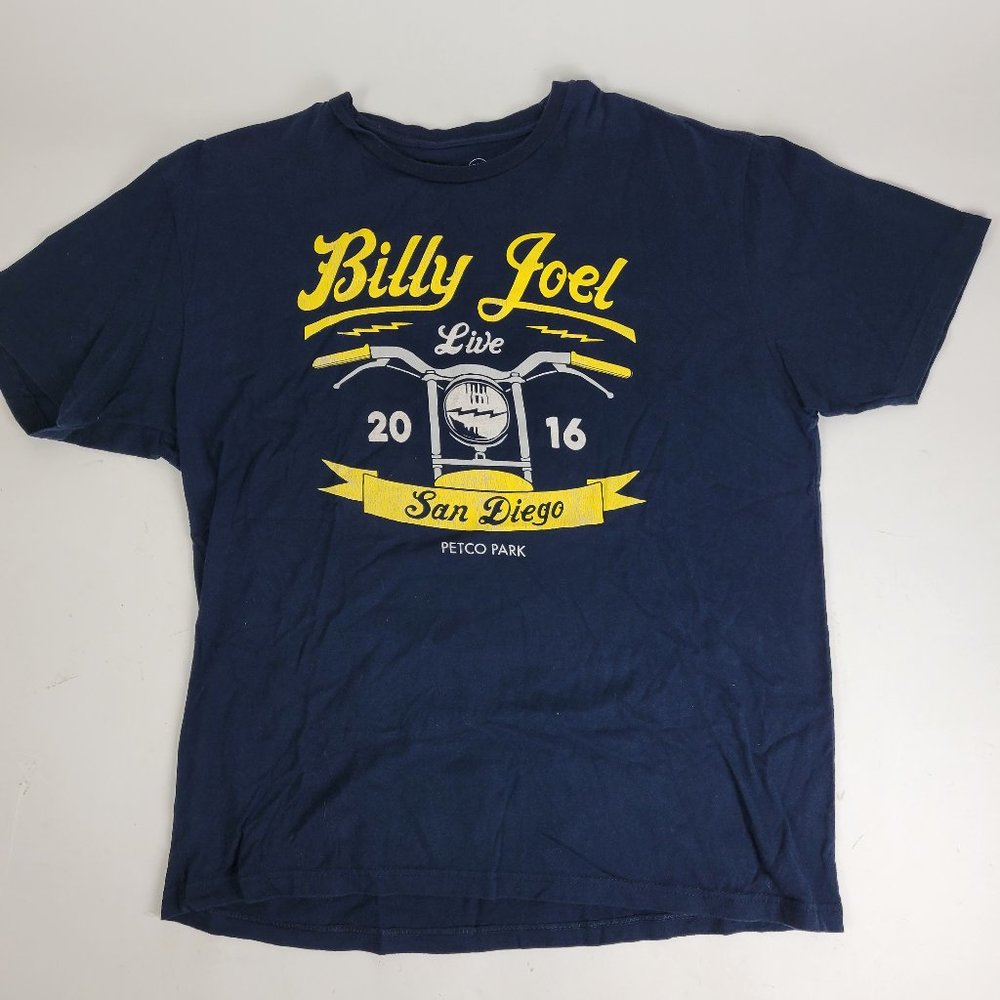 BILLY JOEL LIVE CONCERT 2016 T Shirt (Graphic tee) Black XL Extra Large Cotton M